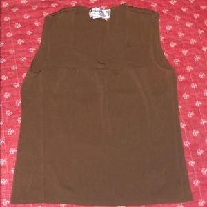 Brown sweater tank